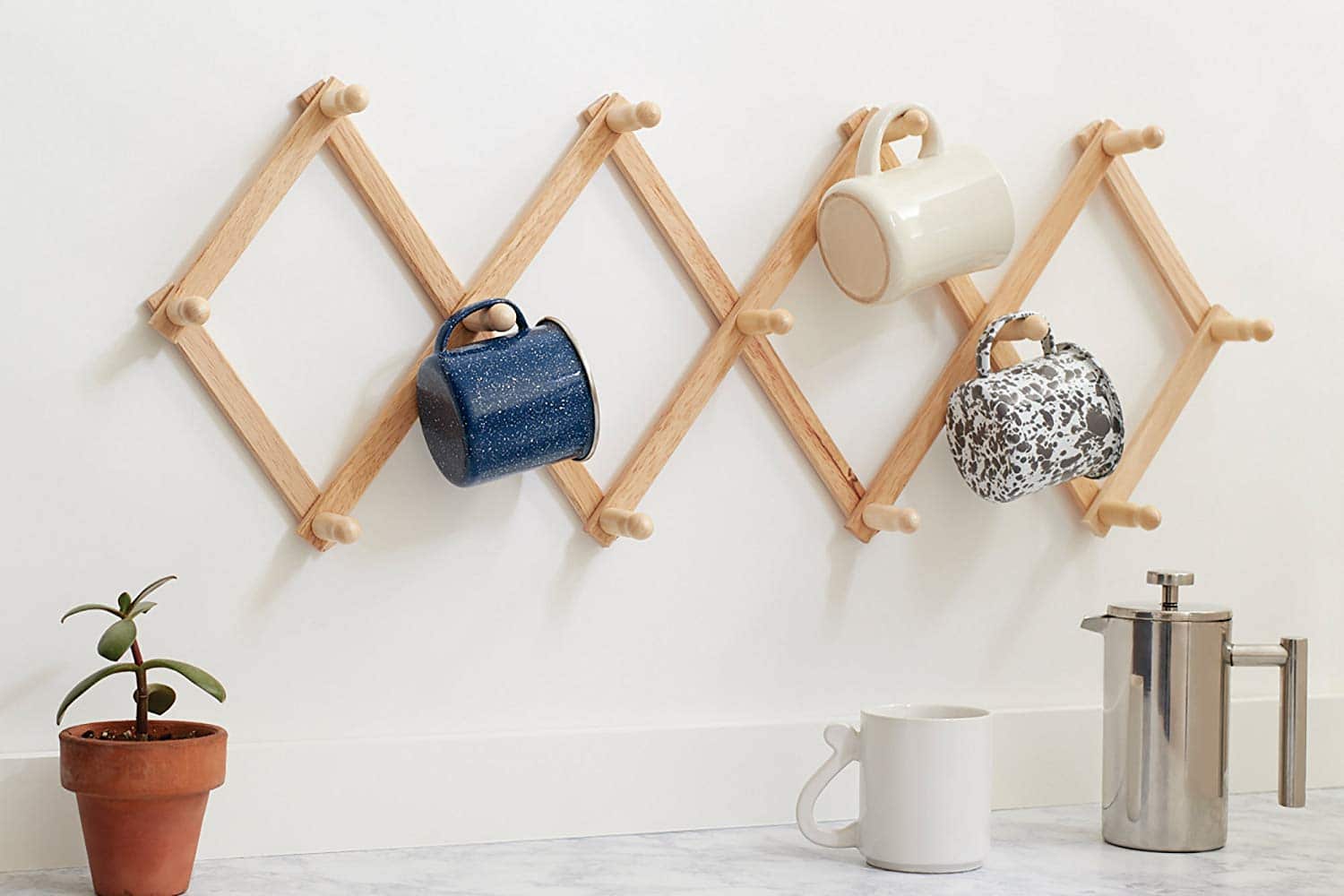 wall mounted kitchen tong holder