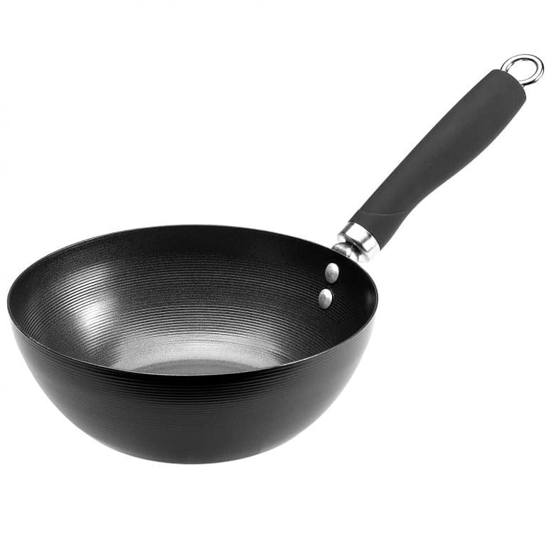made in carbon steel wok